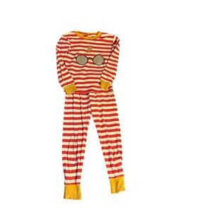 Mini Boden Harry Potter Kids Pajamas Red & White Size 8 Cotton Blend